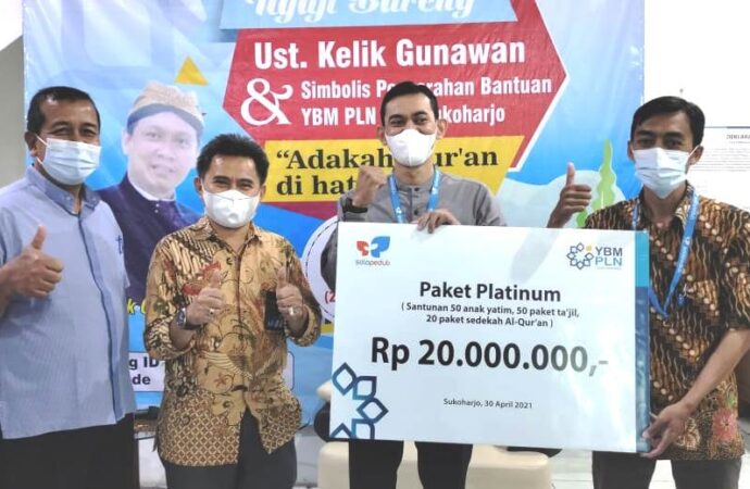 Gandeng SOLOPEDULI, YBM PLN Sukoharjo Salurkan Dana Sosial