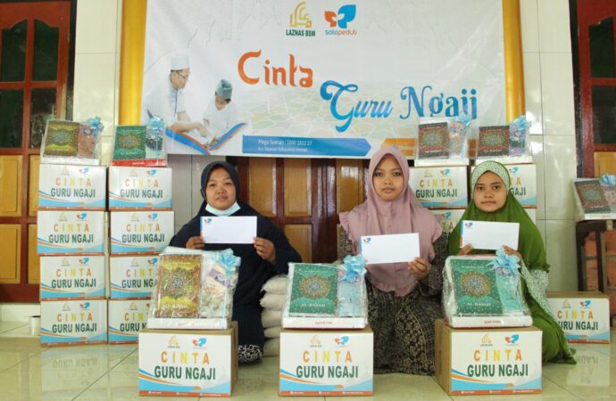 Laznas BSM Umat-SOLOPEDULI Gulirkan Paket Peduli Guru Ngaji