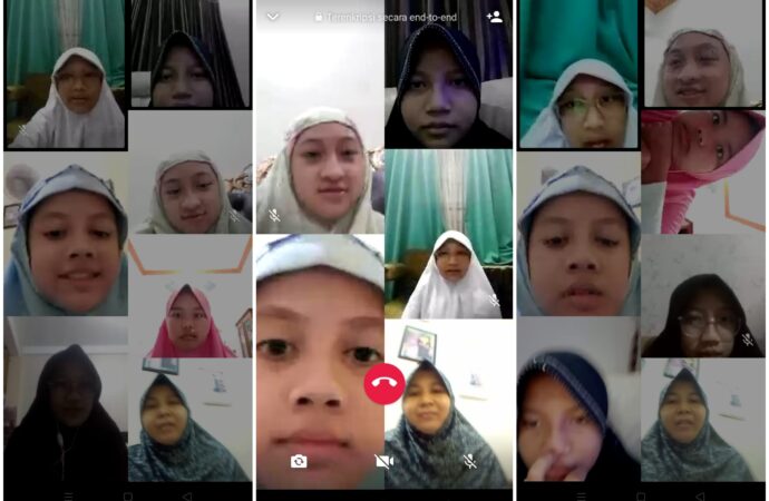 Jalin Kedekatan dengan Siswa, Guru SDIT Nur Hidayah Solo Adakan Video Call Perorangan dan Kelompok