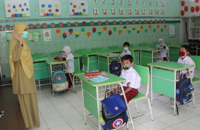 PTM Terbatas di SDIT Nur Hidayah Solo Berjalan Lancar