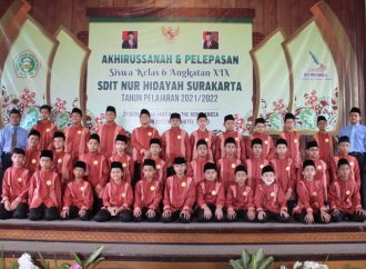 Gelar Acara Wisuda, Murid Kelas VI SDIT Nur Hidayah Solo Lulus 100 Persen