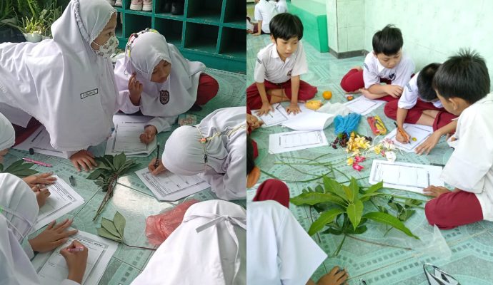 Begini Asyiknya Murid SDIT Nur Hidayah Solo Belajar tentang Bagian-Bagian Tumbuhan