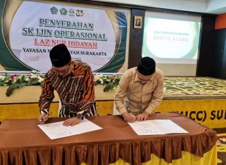 Resmi, LAZ Nur Hidayah Dapat Izin Operasional LAZ Kota