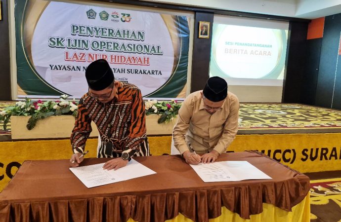 Resmi, LAZ Nur Hidayah Dapat Izin Operasional LAZ Kota