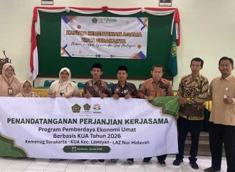 LAZ Nur Hidayah Perkuat Pemberdayaan Zakat Melalui MoU Program Pemberdayaan Ekonomi Umat Berbasis KUA